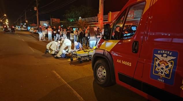 Motoboy foge após atropelar estudante em Toledo