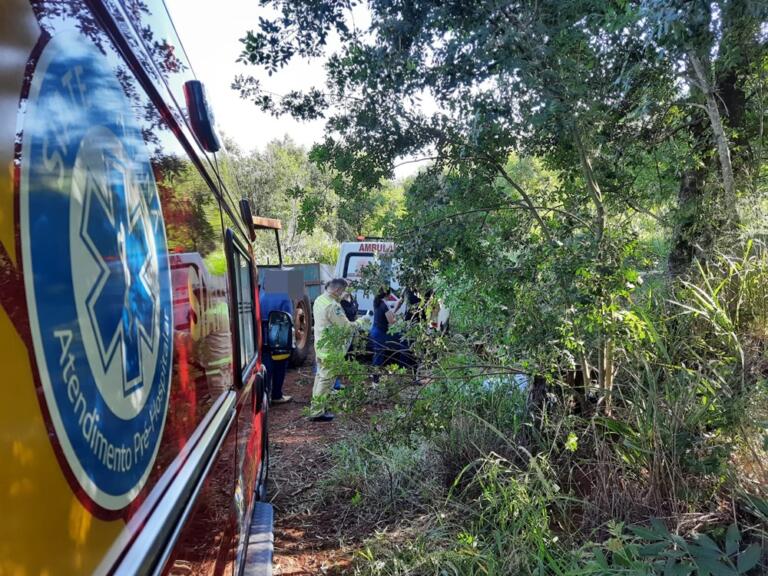 Homem morre após ser atingido por árvore no interior de Nova Santa Rosa