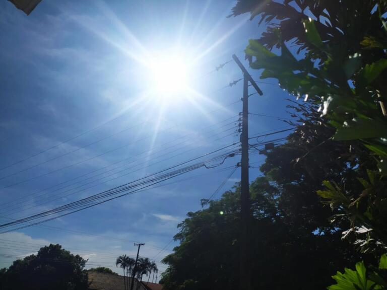 Oeste terá fim de semana de calorão; tempo muda no domingo. Veja a previsão para Marechal e região