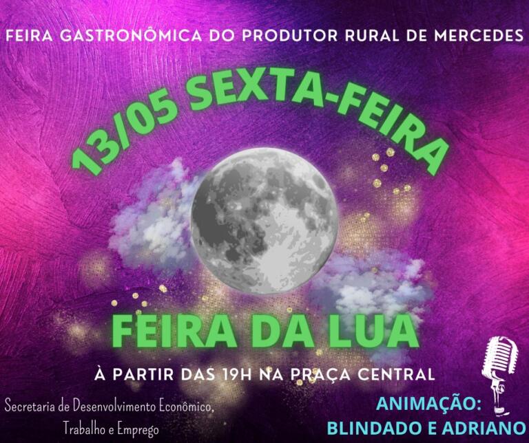 Feira da Lua ocorre nesta sexta-feira em Mercedes
