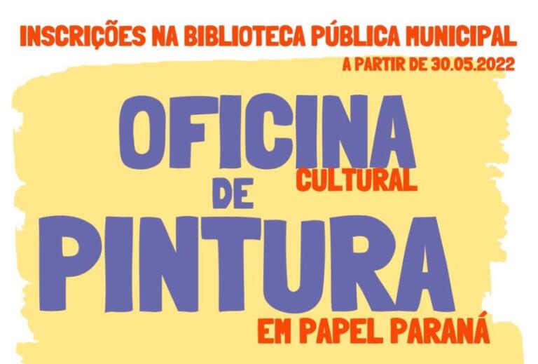 Oficina de Pintura de Nova Santa Rosa está com inscrições abertas