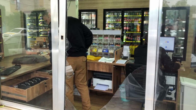 Empresa é arrombada em Marechal Rondon; ladrão é flagrado por câmeras de segurança