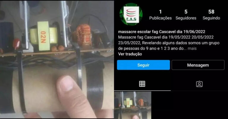 Ameaça de massacre em colégio mobiliza polícia e deixa pais e alunos preocupados em Cascavel