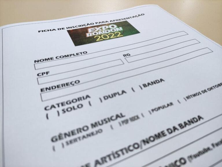 Músicos rondonenses interessados em se apresentar na Expo Rondon devem se inscrever até 10 de junho