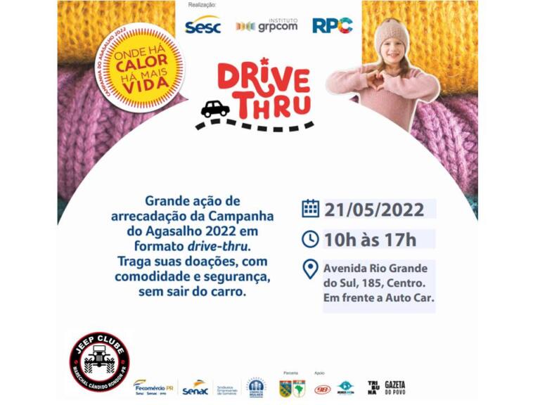 Sesc realiza drive-thru da Campanha do Agasalho neste sábado