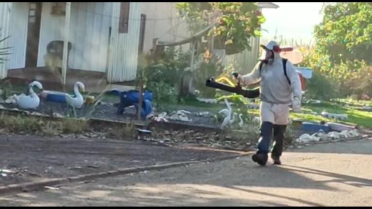 Ciclo de bomba costal é aplicado nos distritos e na sede de Nova Santa Rosa