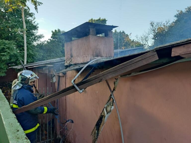 Princípio de incêndio é controlado pelo Corpo de Bombeiros em Marechal Rondon