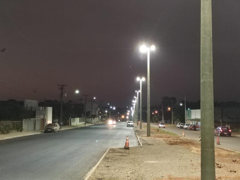 Iluminação de LED está em fase de testes em Marechal Rondon