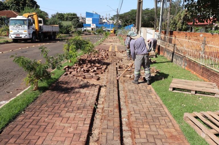Nova obra de recapeamento é iniciada na área central de Marechal Rondon