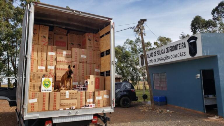 Rondonense é detido com caminhão carregado com cigarros contrabandeados
