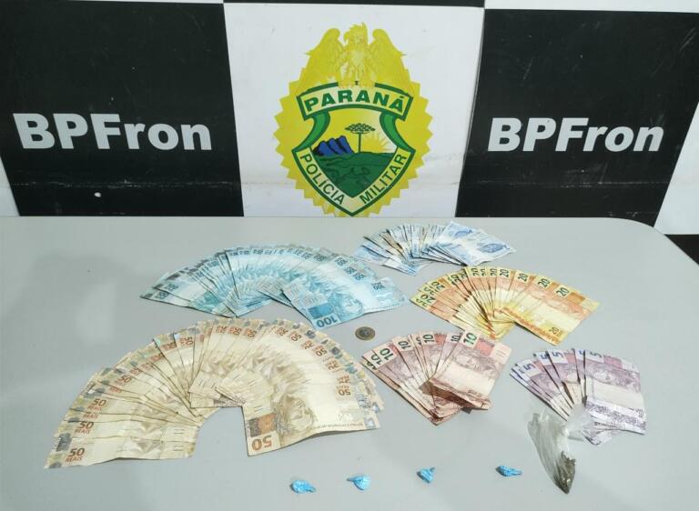 BPFron apreende cocaína e maconha com casal em Guaíra