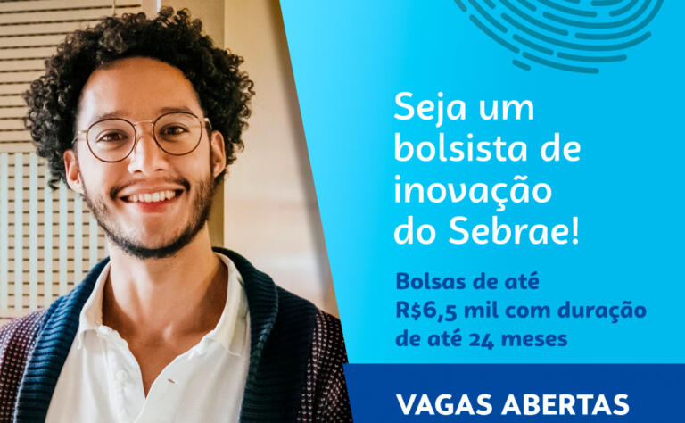 Sebrae Paraná seleciona agentes de inovação com bolsas de até R$ 6,5 mil