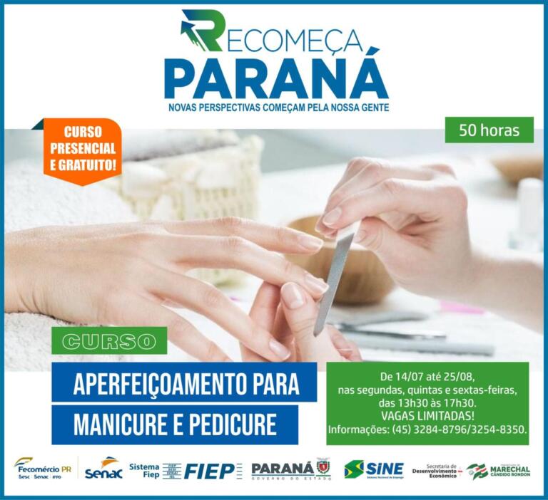 Marechal Rondon terá curso para manicure e pedicure