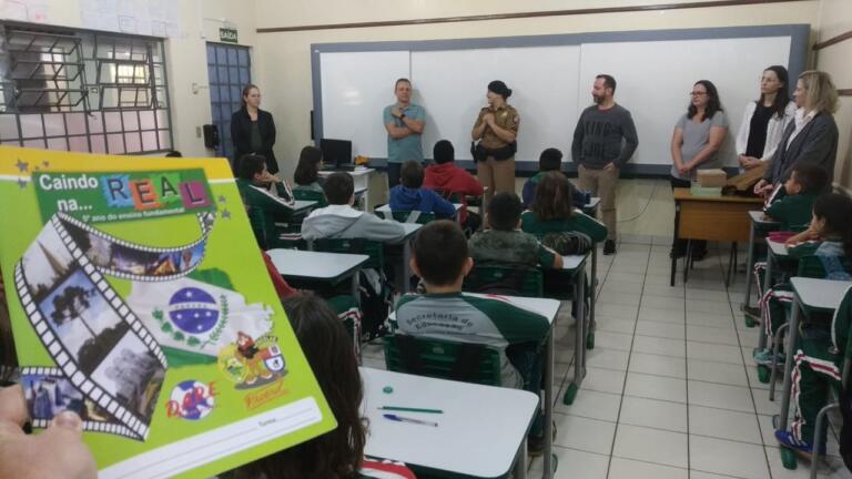 Aula inaugural marca início das atividades do Proerd no 2º semestre em Marechal Rondon