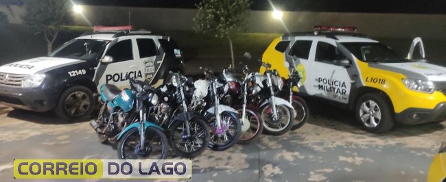 “Operação Marvel” é desencadeada em Santa Helena; menores de idade e seis motocicletas foram apreendidos