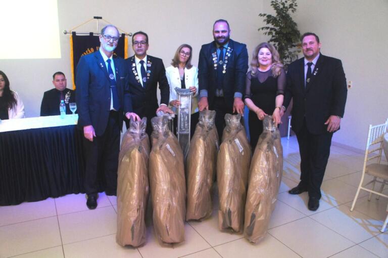Lions Clube recebe a governadora do Distrito LD-1 e empossa novos associados em Marechal Rondon
