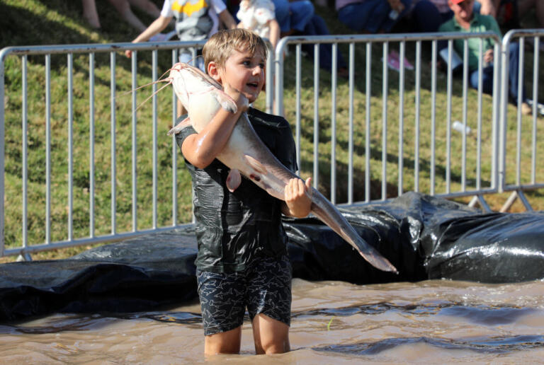 Rodeio do Bagre Ensaboado divertiu visitantes na 22ª Festa das Orquídeas e do Peixe