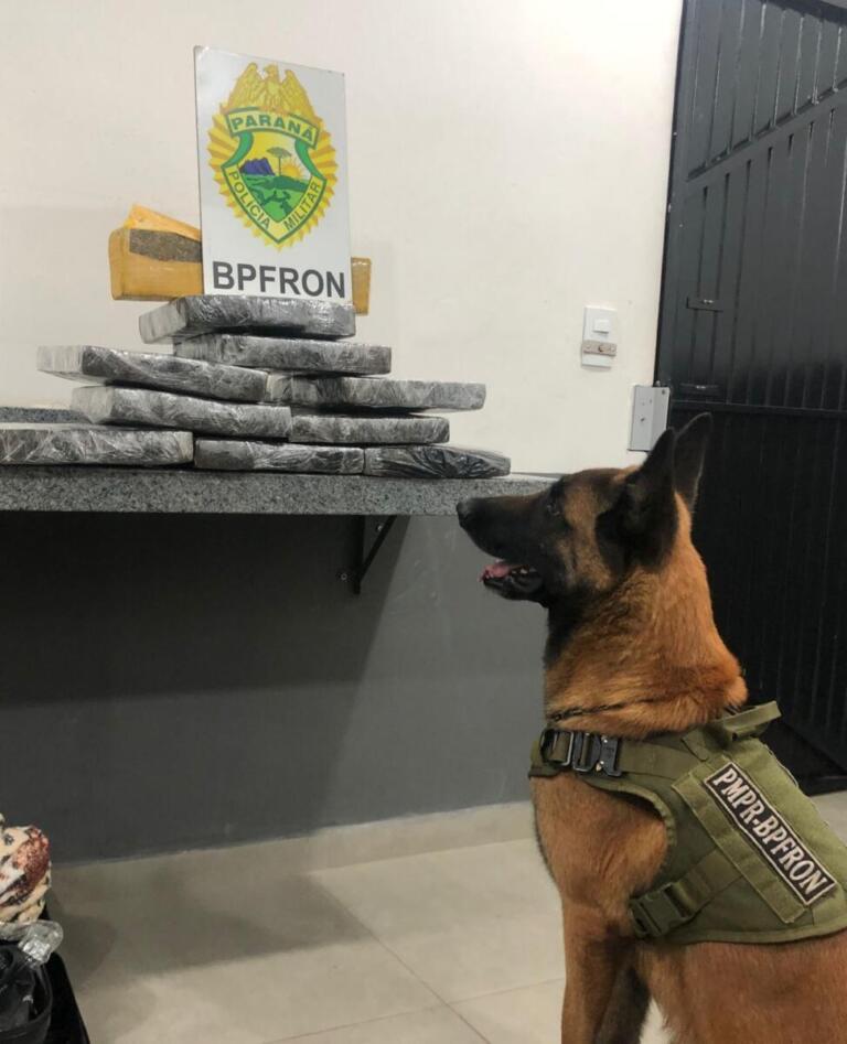 Passageiro que transportava droga na bagagem é detido pelo BPFron em Cascavel