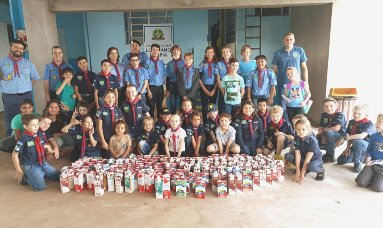 Campanha da Igreja Cristo É Vida arrecada 800 litros de leite longa-vida à Uopeccan