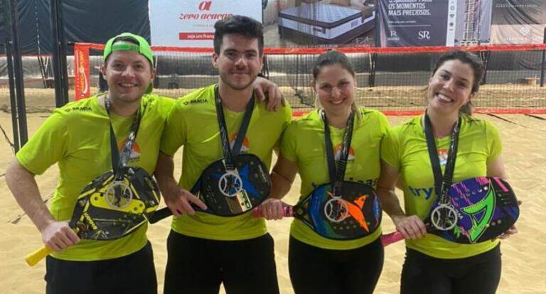 Time Tryideas/Rio Arena se destaca em etapa do Paranaense de Beach Tennis em Cascavel