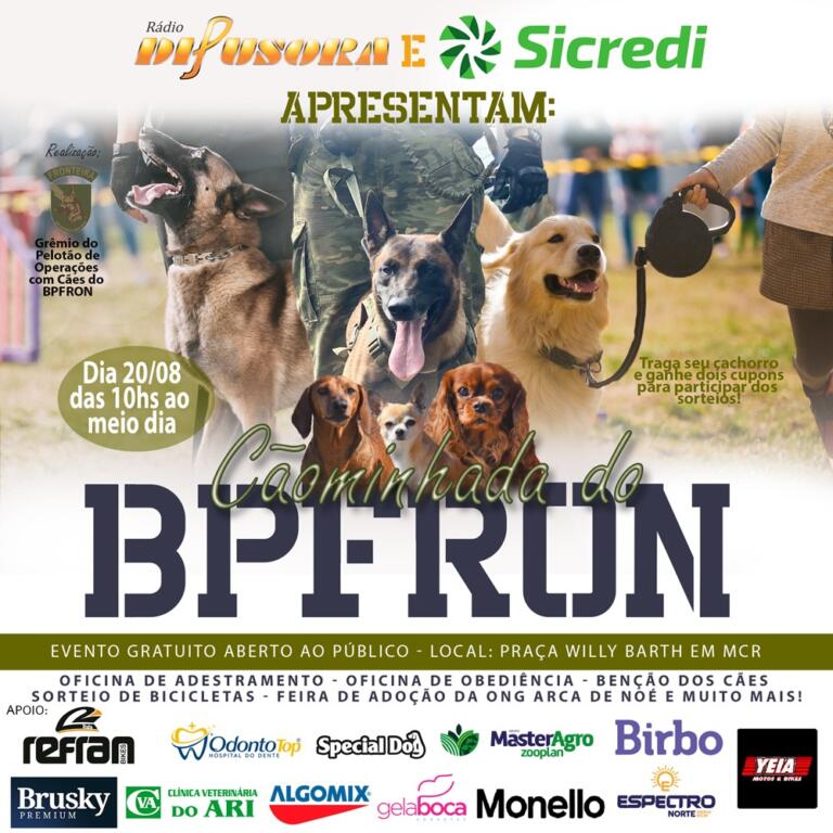 1ª Cãominhada de Marechal Rondon será realizada sábado