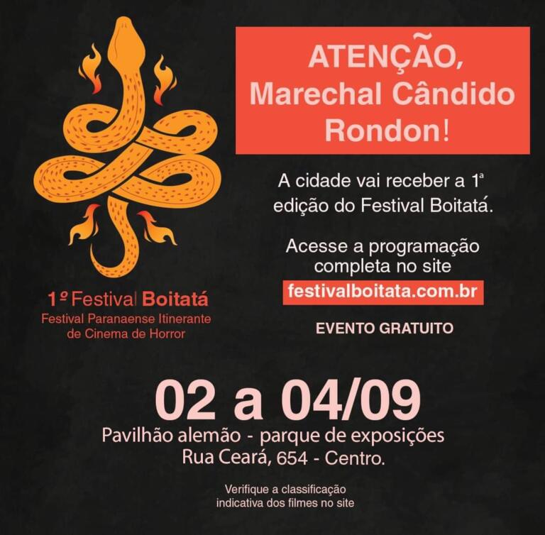 Marechal Rondon sedia 1º Festival Boitatá