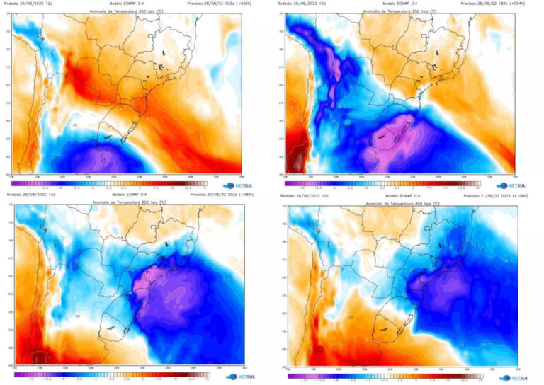 Massa de ar frio que atinge o Brasil tem origem polar, aponta MetSul