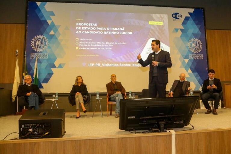 Ratinho Junior presta contas e apresenta propostas a associados do IEP e Movimento Pró Paraná