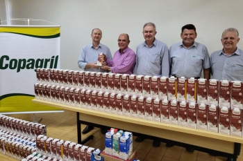 Copagril entrega 1.182 litros de leite à  Uopeccan