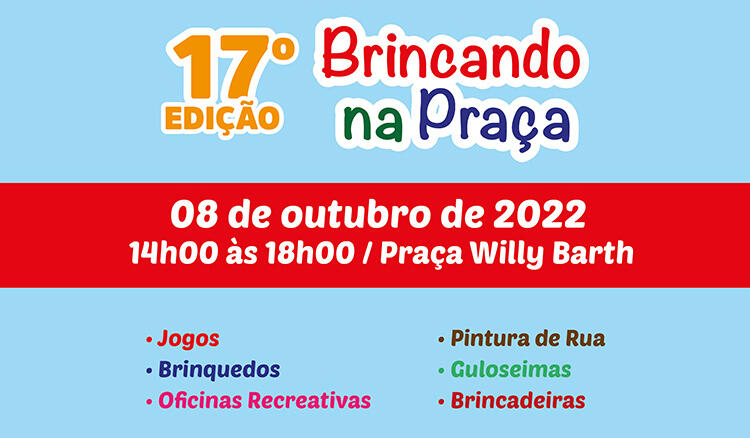 Brincando na Praça acontece no dia 08 de outubro em Marechal Rondon