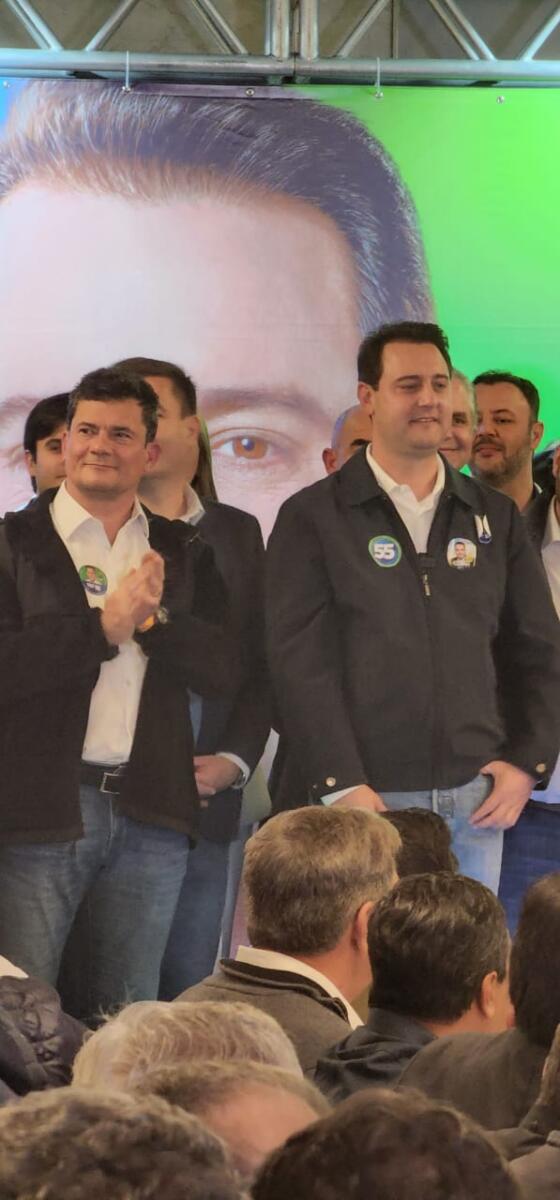 Moro quer ajudar a eleger Ratinho Junior com maior percentual da história das reeleições
