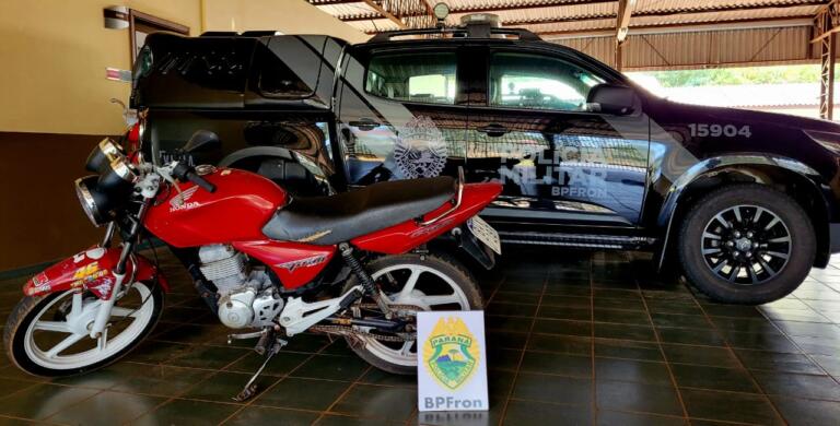 BPFron prende homem e recupera motocicleta furtada em Guaíra