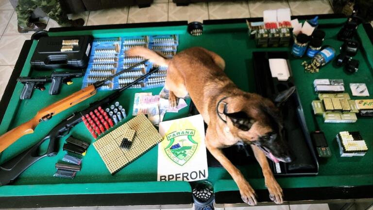 BPFron deflagra Operação Interdição e apreende armas e munições