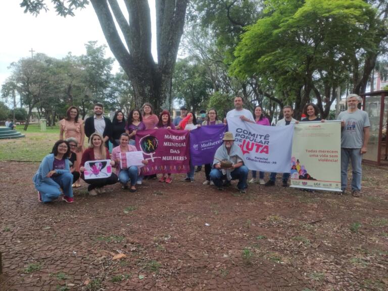 Comitê Popular de Lutas promove ato de conscientização sobre violência contra as mulheres