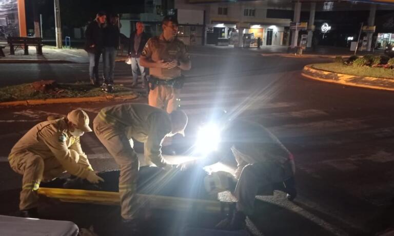 Motociclista fica ferida em acidente registrado no centro rondonense