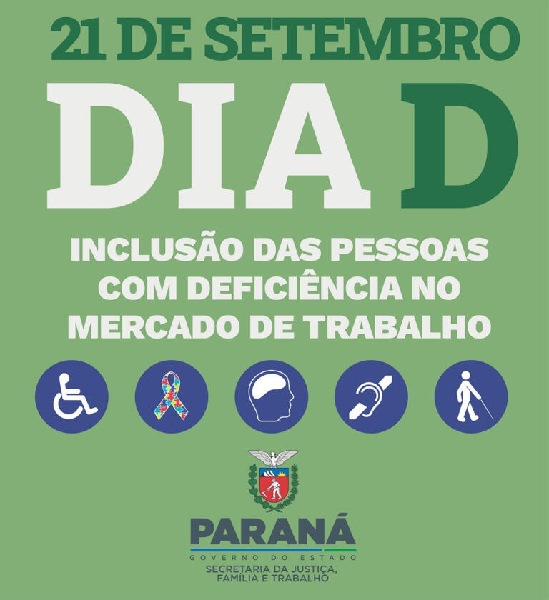 Dia “D” para inclusão de pessoas com deficiência no mercado de trabalho acontece na quarta-feira