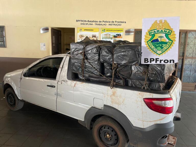 BPFron apreende veículo carregado com cigarros contrabandeados