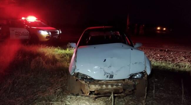 Acidente deixa criança ferida na PR-317 entre Santa Helena e São José da Palmeiras