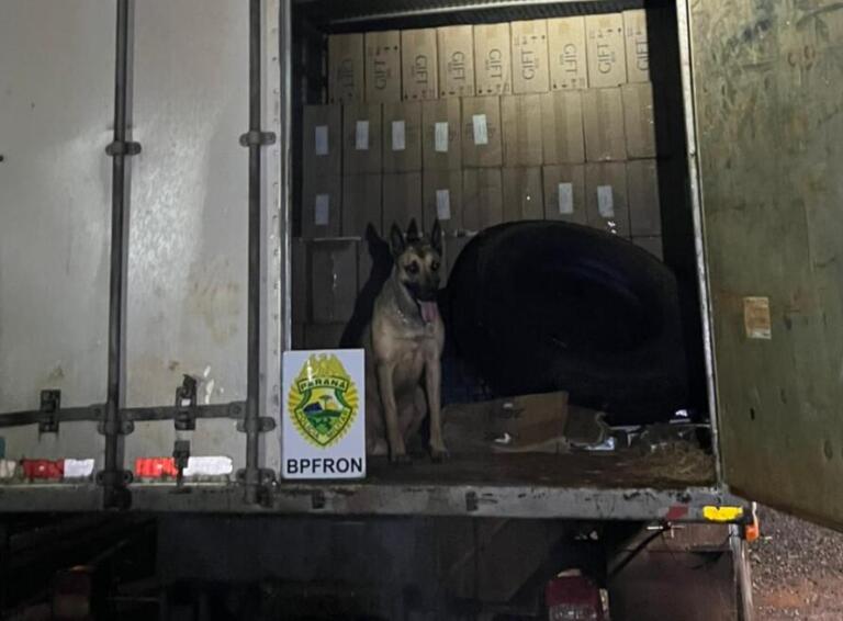 Caminhão com 15 mil pacotes de cigarros é apreendido em Marechal Rondon