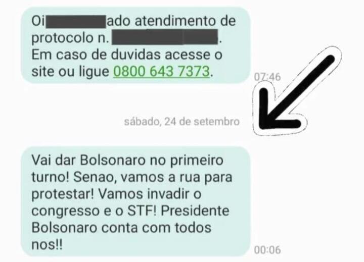 Polícia investiga disparo em massa de mensagens com ameaças bolsonaristas por canais do governo