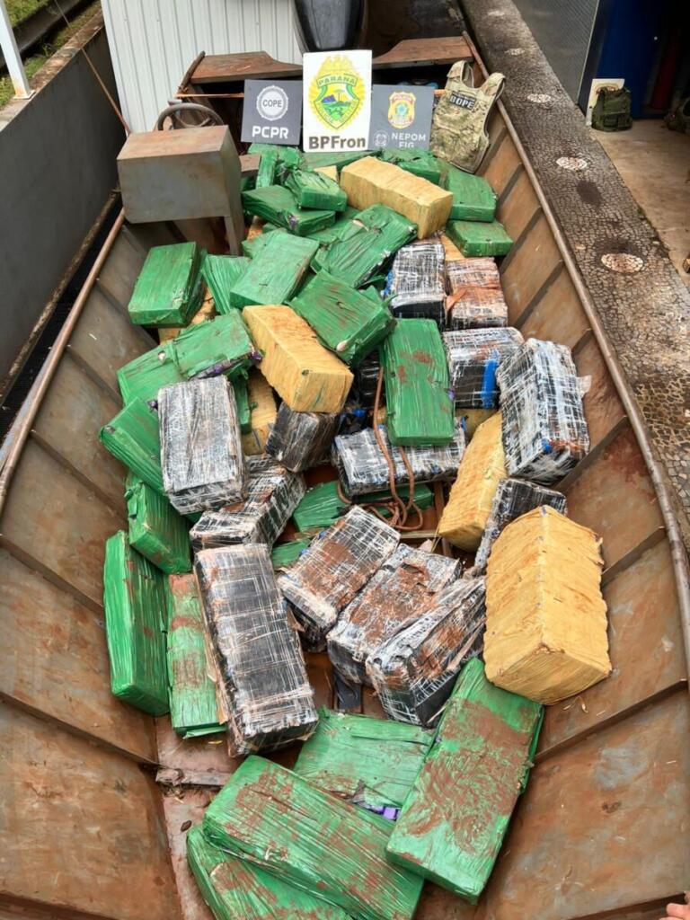 Quase duas toneladas de droga são apreendidas em Santa Helena; prejuízo aos criminosos é de R$ 1,8 milhão