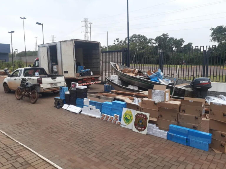 Mais de R$ 10 milhões em produtos contrabandeados são apreendidos em Altônia