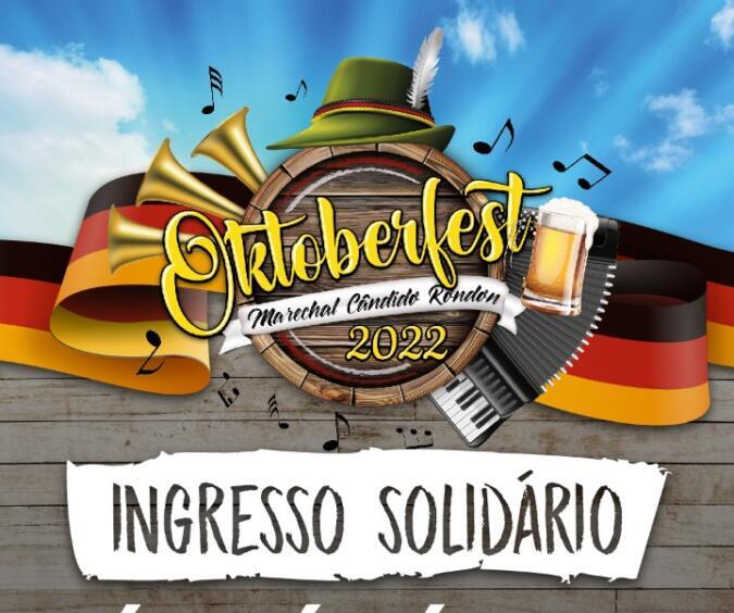 Iniciada a venda de ingressos solidários para a Oktoberfest de Marechal Rondon