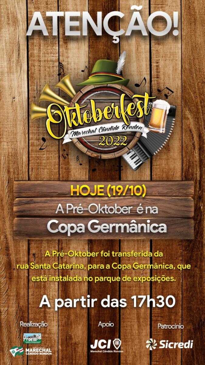 Pré-Oktoberfest de Marechal Rondon tem local alterado devido à instabilidade do tempo