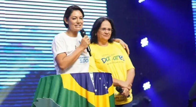 Michelle Bolsonaro e Damares Alves participam de encontro nesta terça-feira em Cascavel