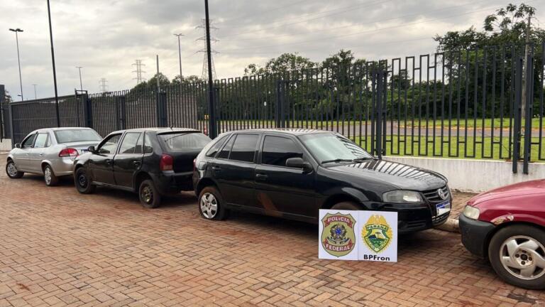 BPFron e Polícia Federal apreendem veículos furtados e adulterados em Guaíra