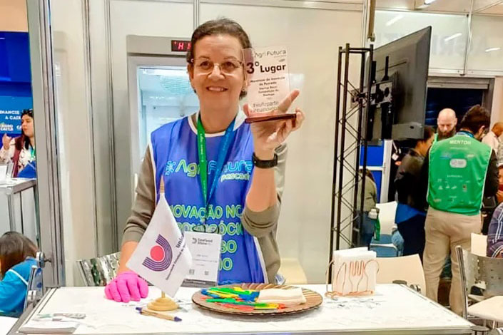 Doutoranda da Unioeste Marechal Rondon recebe prêmio internacional de inovação por sorvete de tilápia