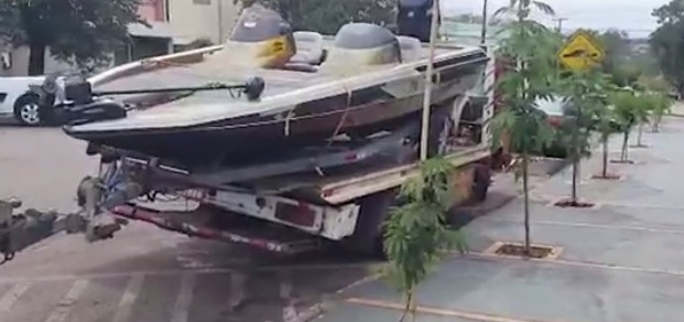 Ladrão de barco é preso depois de fugir de abordagem e provocar acidente na BR-467 em Toledo