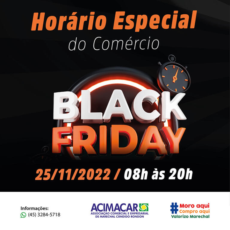 Comércio rondonense atende em horário especial na Black Friday