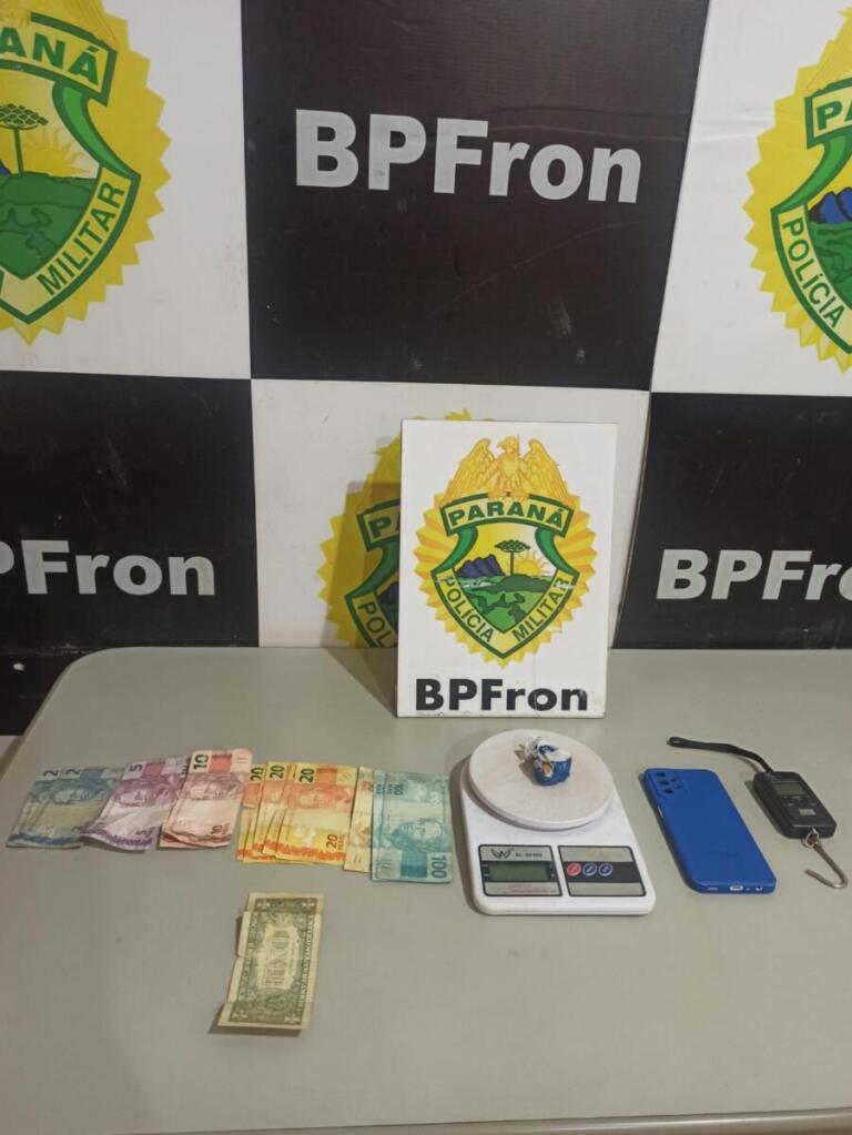 Dupla que transportava porção de crack é presa pelo BPFron em Guaíra